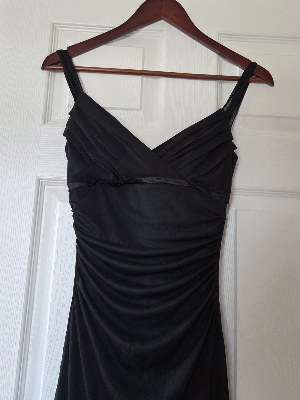 Ruby Rox Black High-Low V-Neck Evening Dress - Picture 3 of 6